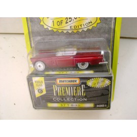 MATCHBOX SUPERFAST PREMIERE WORLD CLASS SERIES 6 CANDY RED 57 T-BIRD 1 OF 25,000