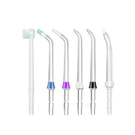 HotoPink 6PCS Replacement Jet Tips for Waterpik, Replacement Oral Irrigator Nozzle Set Compatible with Waterpik, Durable Classic Jet Tips, Periodontal Tips for Cleaning Braces Teeth and Gum