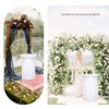 2 Packs Round Cocktail Table Cloth with Wavy Drapes, Spandex