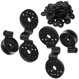 TDGBIH 40 Piece Shade Cloth Plastic Clips Round Tarp Clips Heavy Duty Lock Grip Shade Fabric Accessories for Sun Shade Net, Anti Bird Netting, Garden Netting, Shade Netting