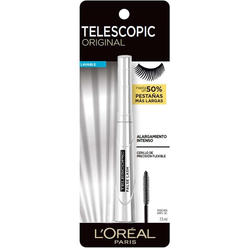 L´Oréal Paris Mascara de Pestañas Lavable Telescopic, 9ml