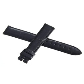 Locman Women's 16mm Black Alligator Leather Watch Band Strap