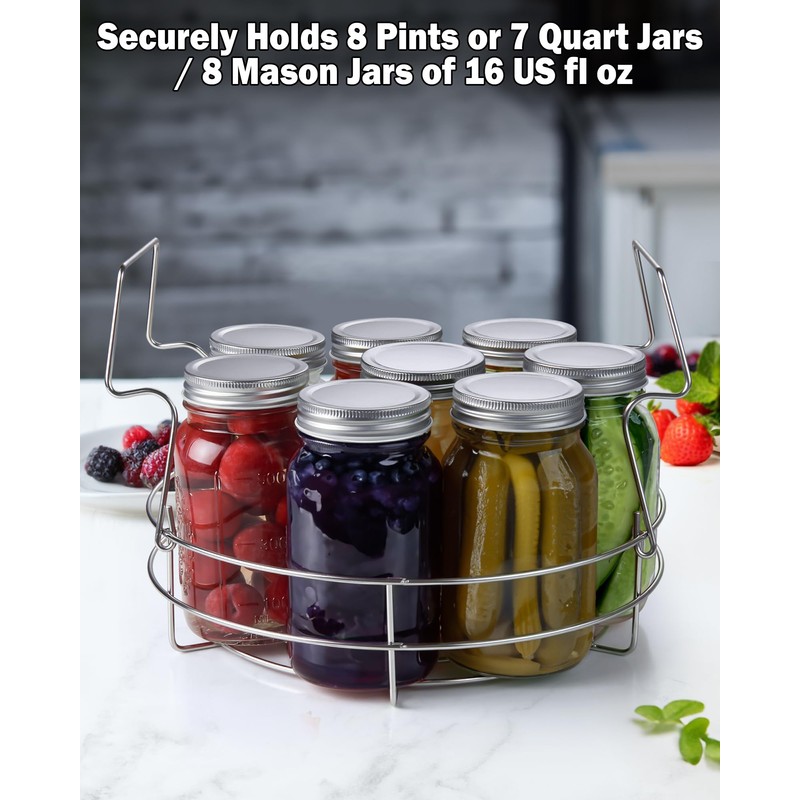 Cook N Home Water Bath Canner with Jar Rack &