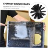 CHILDWEET Chimney Brush Head Duct Brush Replacement Easy Assemble Flexible