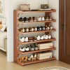 espidoo 6-Tier Bamboo Shoe Rack Organizer: Freestanding Multilayer Storage Shelf