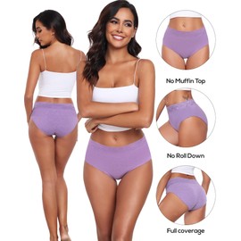 Altheanray women's underwear pack Lace Bikini Panties for Women Breathable Hipster Comfort Stretch(PX3020S-Solid Color)