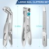 New Nail Clippers for Men, 2024 Upgrade Angled Head Toe