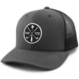 Par-Tee Time Classic Snapback Trucker Hat Charcoal