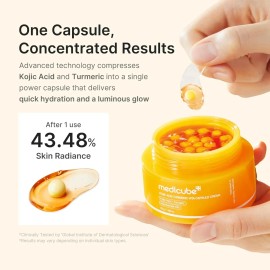 Medicube Kojic Acid Turmeric Vita Capsule Cream Todo Tipo Piel Día Noche