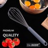 Dr.BEST Stainless Steel Whisk Egg Beater Anti-slip Silicone Handle Comfortable