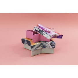 Décopatch - Ref BTS909C - Nesting Star Boxes - Papier Maché Object to Decorate - 10 x 10 x 3cm, 12 x 12 x 3.5cm - Decorate with Décopatch Papers & PaperPatch Glue, Glitter, Paints