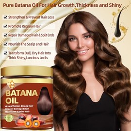 Aceite de Batana para el Crecimiento del Cabello y Aceite de Romero para el Crecimiento del Cabello, Máscara de Cabello de Batana Cruda y Suero de Cre