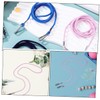 Abaodam 6Pcs Glove Leash Clips Bright Color Mitten Straps with