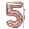 DUXUANT Rose Gold 15 Birthday Decorations - 40 Inch Number