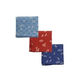 Y's factory Handkerchief, Made in Japan, 2 Pieces, 3 Pieces, Random Set, Men's, Japanese Pattern, Hand Towel, Cotton, 100% Cotton, Made in Japan, Gift, Wedding, Celebration, Return Product,