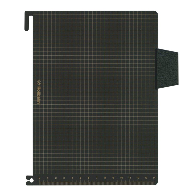 Rolburn 500532 Memo/Diary with Pocket, Underlayment for A5 Size, Black