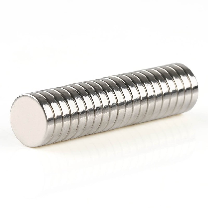OMO Magnetics ネオジムマグネット ネオジウム磁石 N50 円形 丸型 10x2mm ニッケルメッキ 専用ケース付き
