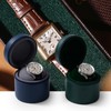 Oirlv Luxury Leather Watch Travel Case Single Watch Case with
