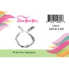 White Paisley Print Wire Headband