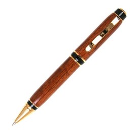 Lanier Pens Cigar Twist Pen - 24kt Gold - Praduak Tiger Grain