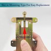 Sliding Mirror Door Rollers Assembly Fit Contractors Part #W8020, 1-1/2"