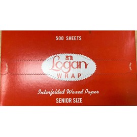 Logan Wrap FLOW10 Senior Deli Wax Sheets. Interfolded Sheets of 10 x 10.75 Inches. Pack of 500