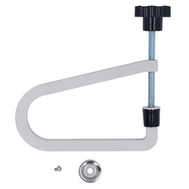 Guitar Bridge Clamp, U Shaped Folk Guitar Repair Tool, Cast Acoustic Guitar Steel Clamp with Large Knob, R258 Gray Bridge Clamps with Lower Cover and Screw for Guitarists