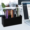 Weiai Black Makeup Brush Holder Organiser, 3 Slot Acrylic Cosmetics