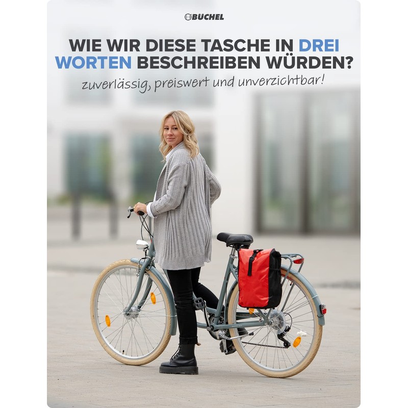 Büchel Tarpaulin Pannier Rack Bags - Bicycle Bag