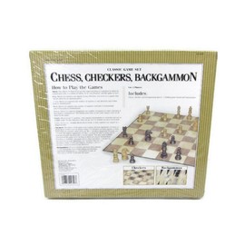 Cardinal Industries Chess/Checkers and Backgammon Set