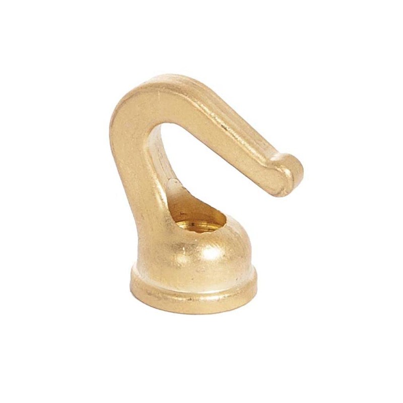 B&P Lamp® Modern Style Cast Brass Lighting Hook with Wire