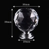 4pcs Crystal Knobs, 40mm Door Knobs Diamond Shape Design Crystal