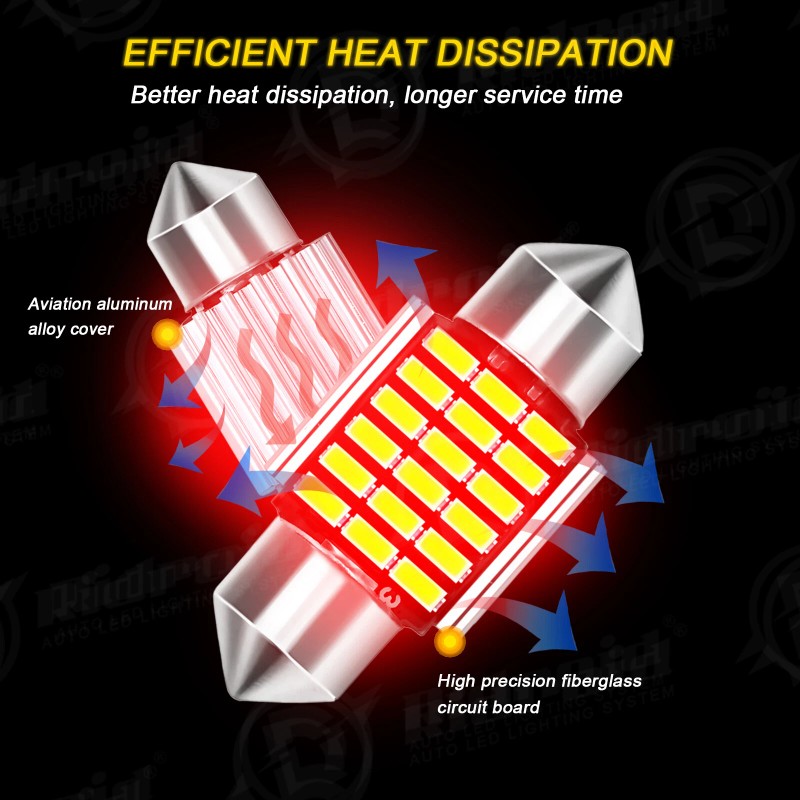 RIDROID 16PCS White Interior LED Lights Package kit For 2010-2021