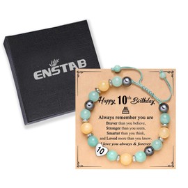 ENSTAB Birthday Gift Girl Natural Stone Bracelet Bracelet Birthday Gift, Gemstone