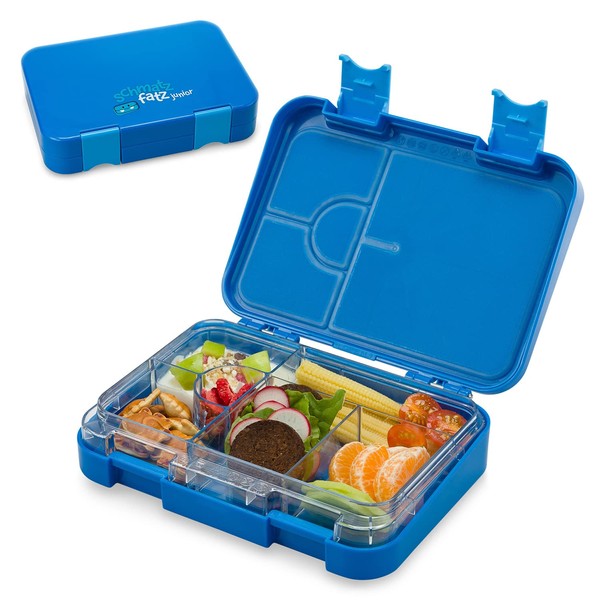 schmatzfatz Easy Lunch Box for Children with Compartments, Colourful Divided