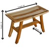 EcoDecors 28 Inch Satori Natural Teak Waterproof Teak Wood Shower
