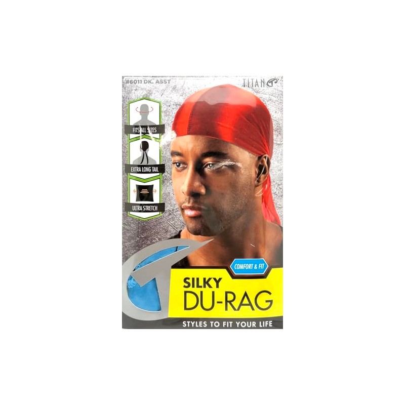 Titan 1PC Silky Durag Mens Cap Premium Soft Silky Headband