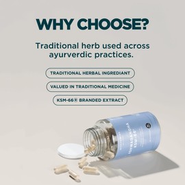 Myprotein Ashwagandha KSM-66 Capsules | 500mg Full-Spectrum Extract | Traditional Ayurvedic Herb for Wellness & Balance | 90 Vegan-Friendly Capsules | Supports Relaxation, Mood & Vitality