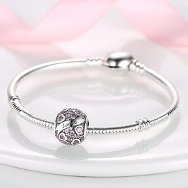 Pandach Women's Zodiac Sign Charm Pendant for Bracelet, 925 Sterling Silver, 12 Constellations Charm Beads, Fits Bracelet and Necklace, Compatible with European Bracelets for Women and Girls, Sterling