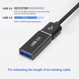 leizhan 3.0 USB to 3.0 USB Adapter, USB Female to Female, USB 3.0 Expansion Adapter Connector to Connect two USB Male devices (2 Pack)