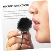 BIUDECO 2pcs Microphone Windproof Plush Covers Protective Windscreen for Lapel