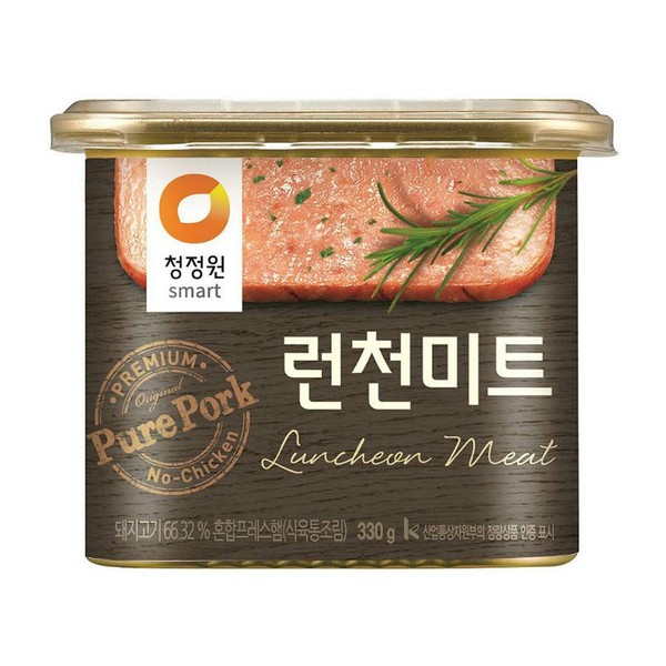 Chung Jung One O'Food Luncheon Meat (2 Pack), Premium Spam Pork Canned Meat, Ready-To-Eat, Pantry Staple, Pack of 2