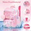 QJHEC Kawaii Starry Rainbow Backpack for Girls – Butterfly Bookbag