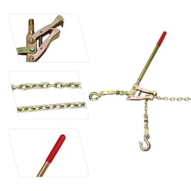 KAOBAS Fence Stretcher Tool with 19.7FT Chain – Heavy-Duty Wire Puller & Tensioner for Barbed and Plain Fencing, Reinforced Steel Tightener, 2200lbs Capacity for Farm & Ranch Fence Repair