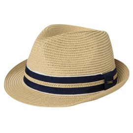 Comhats Mens Straw Hats for Summer Wedding Womens Summer Trilby Fedora Hat Beach Sun Hat Panama Hats Beige XXL