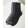 Hazzys (신세계센텀점)백화점BEST선물추천 도트패턴 배색 장목 양말 3종 세트 HJSS5E002N2 (Since