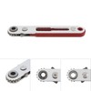 Omninmo 1/4 Inch Mini Flat Head Ratchet Wrench, Dual-Drive Head,