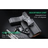 WARRIORLAND IWB Kydex Leather Holsters For Glock 17/19/26/44/45(GEN 1-5)&G23/32(GEN 1-4)