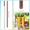 Hoolerry 2000 Pcs 8 Inch Plastic Straws Disposable Individually Wrapped