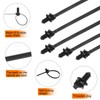 sourcing map 260Pcs Push Mount Cable Zip Tie 9 Size